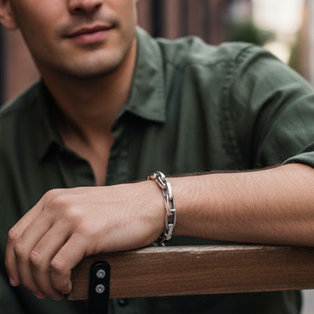 THB-70025 [Flat Ovaline Link Bracelet]