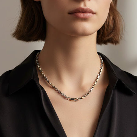 THC-70032 [Bi-Tone Bar-and-Rolo Chain]