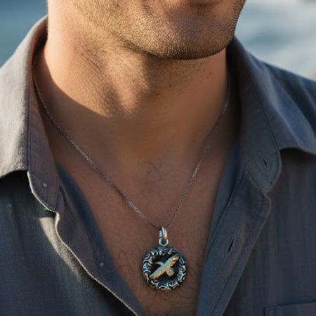 THP-74931 [Two-Tone Avian Medallion]