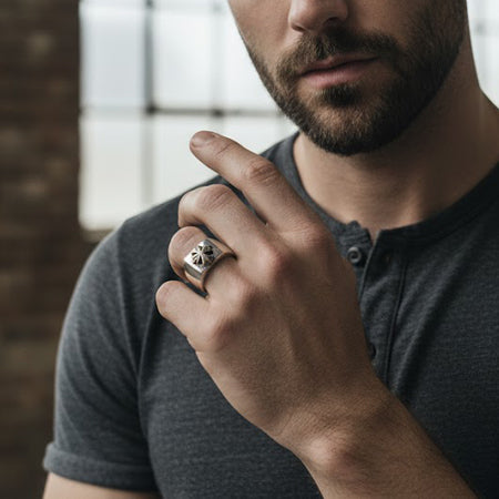 THR-74909 SVBR [Chrome Hearts Cross Ring]